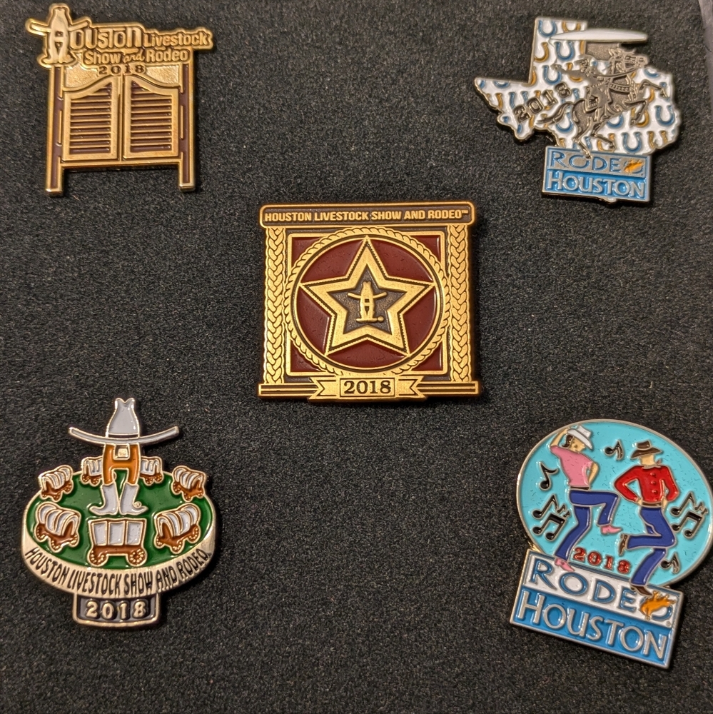 2018 Houston rodeo pins